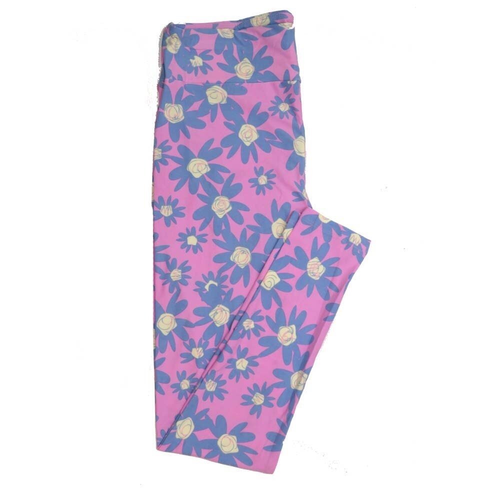 LuLaRoe Tall Curvy TC Floral Buttery Soft Leggings fits Adult Women sizes 12-18 TC-7360-G2