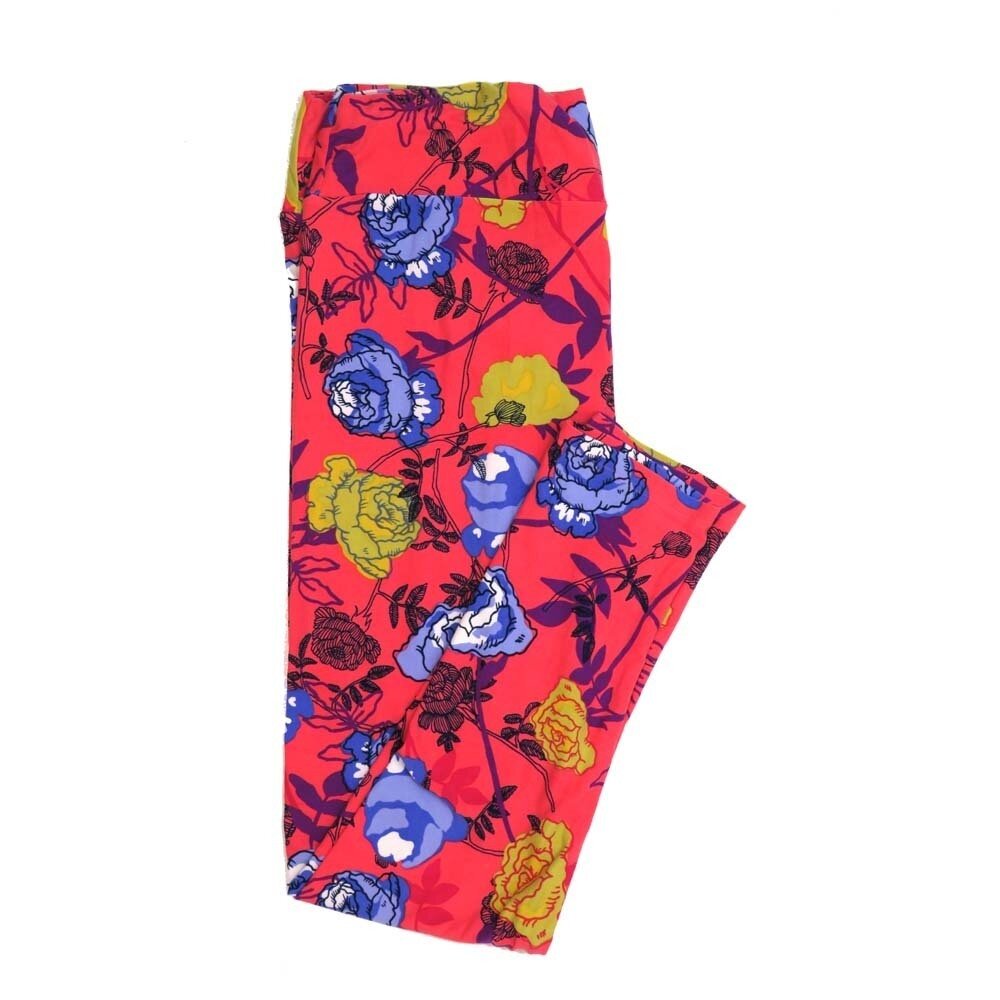 LuLaRoe Tall Curvy TC Floral Buttery Soft Leggings fits Adult Women sizes 12-18   TC-7362-U