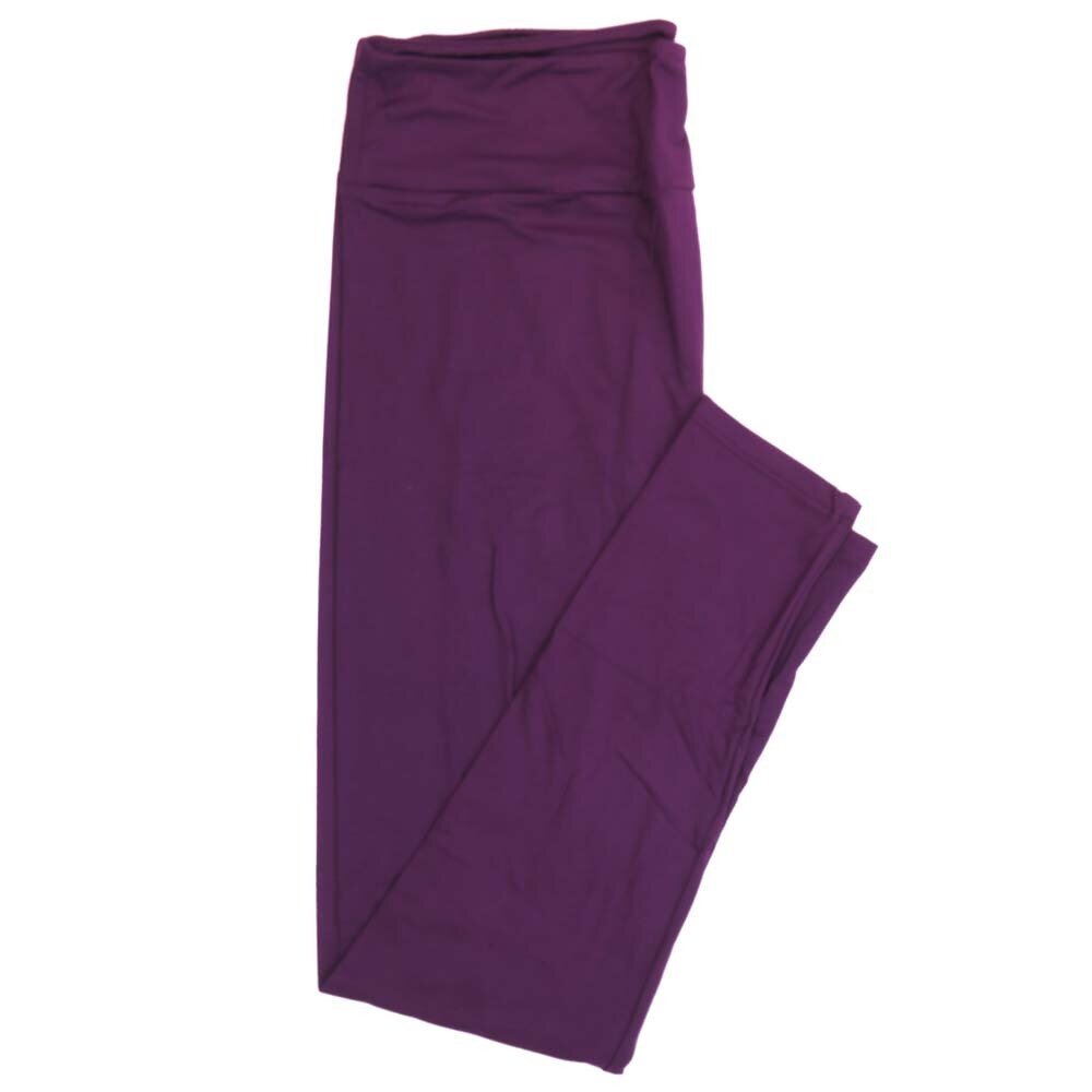LuLaRoe Tall Curvy TC Solid Deep Purple Leggings fits Adult Women sizes 12-18  SOLID-DEEPPURPLE-433343-2  QQQ