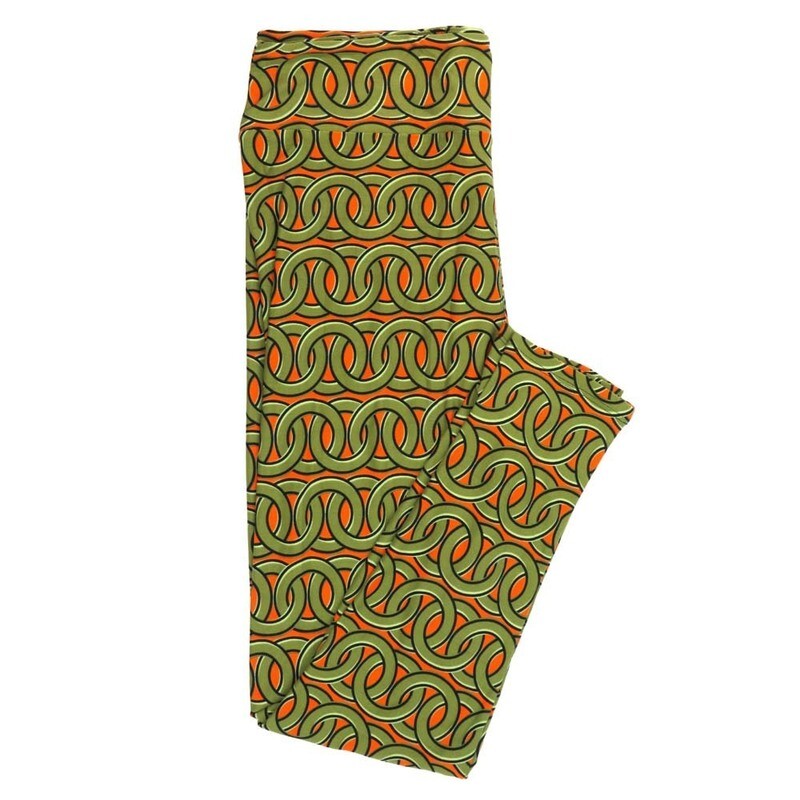 LuLaRoe Tall Curvy TC Interlinked Love Rings Leggings fits Adult Women sizes 12-18  7399-S-3  QQQ