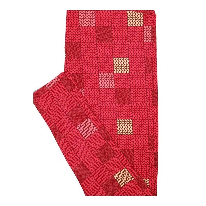 LuLaRoe Tall Curvy TC Valentines Checkerboard Mini Hearts Buttery Soft Leggings fits Women 12-18