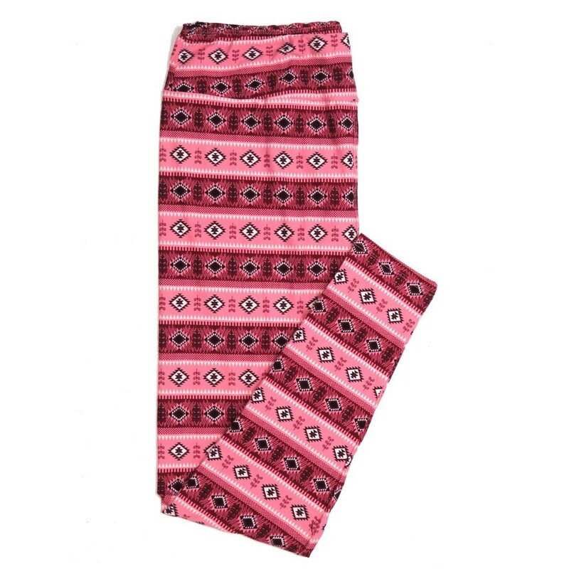 LuLaRoe Tall Curvy TC Valentines Diamond Southwestern Aztec Stripe Hearts Pink Red Black Buttery Soft Leggings fits Adult Women sizes 12-18 TC-7390-P LuLaRoe Tall Curvy TC Valentines Diamond Southwestern Aztec Stripe Hearts Pink Red Black Buttery Soft Leggings fits Adult Women sizes 12-18 TC-7390-P