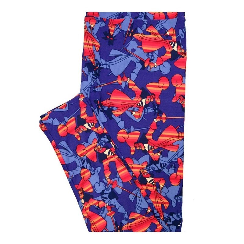 LuLaRoe Tall Curvy TC Disney Captain Hook Peter Pan Buttery Soft Leggings fits Women 12-18