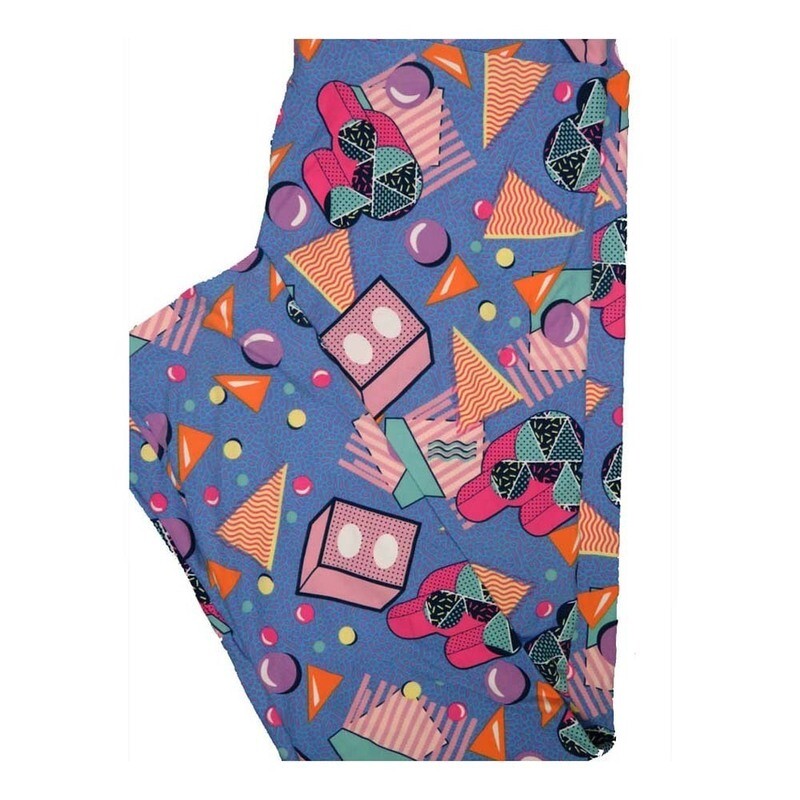 LuLaRoe Tall Curvy TC Disney Mickey Mouse Polka Dot Geometric Buttery Soft Leggings fits Women 12-18