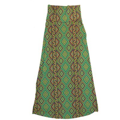 LuLaRoe Maxi b X-Small XS Geometric Gods Eye Stripe A-Line Flowy Skirt fits Adult Women sizes 2-4 XS-213