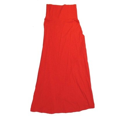 LuLaRoe Maxi b X-Small XS Solid Red A-Line Flowy Skirt fits Adult Women sizes 2-4 XS-230-B