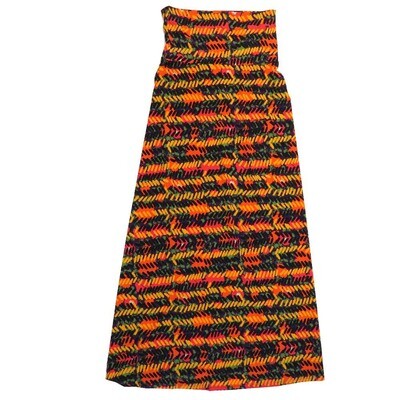 LuLaRoe Maxi b X-Small XS Stripe Geometric A-Line Flowy Skirt fits Adult Women sizes 2-4 XS-211