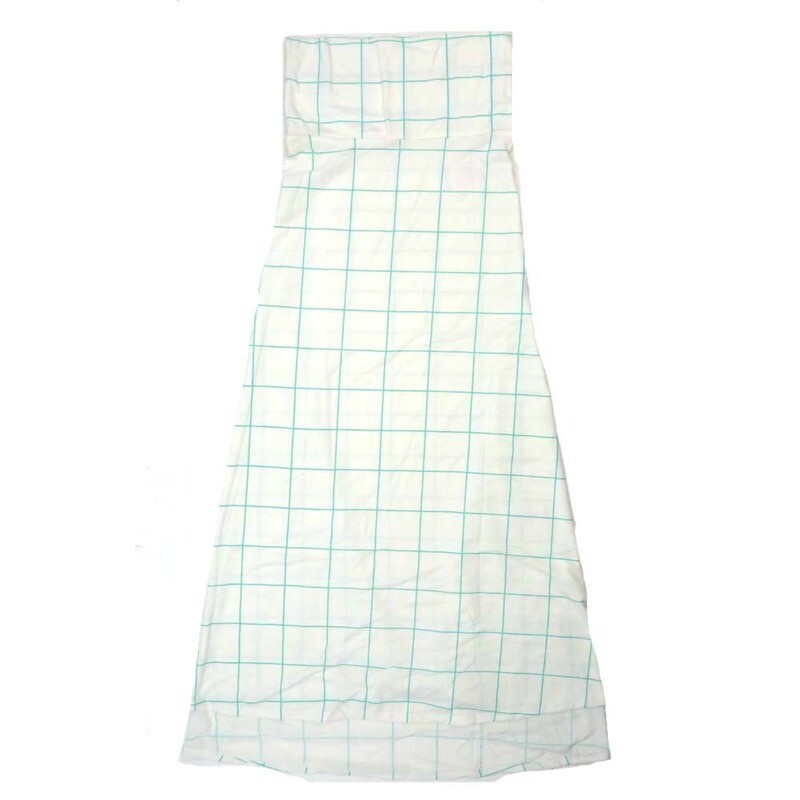 LuLaRoe Maxi b X-Small XS White Gray Grid A-Line Flowy Skirt fits Adult Women sizes 2-4  XS-315-C.JPG