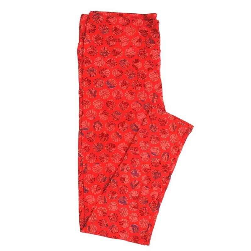 LuLaRoe Tall Curvy TC Polka Dots Buttery Soft Leggings fits Adult Women sizes 12-18   TC-7356-F3