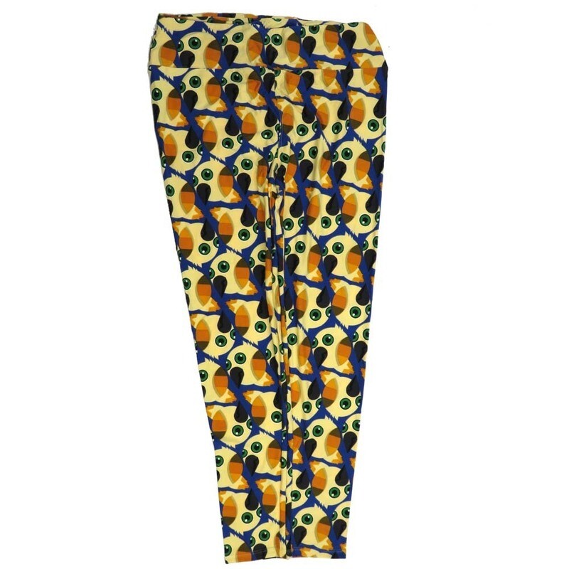 LuLaRoe Tall Curvy TC Birds blue Green Black Red Buttery Soft Leggings fits Adult Women sizes 12-18  7076-ZF