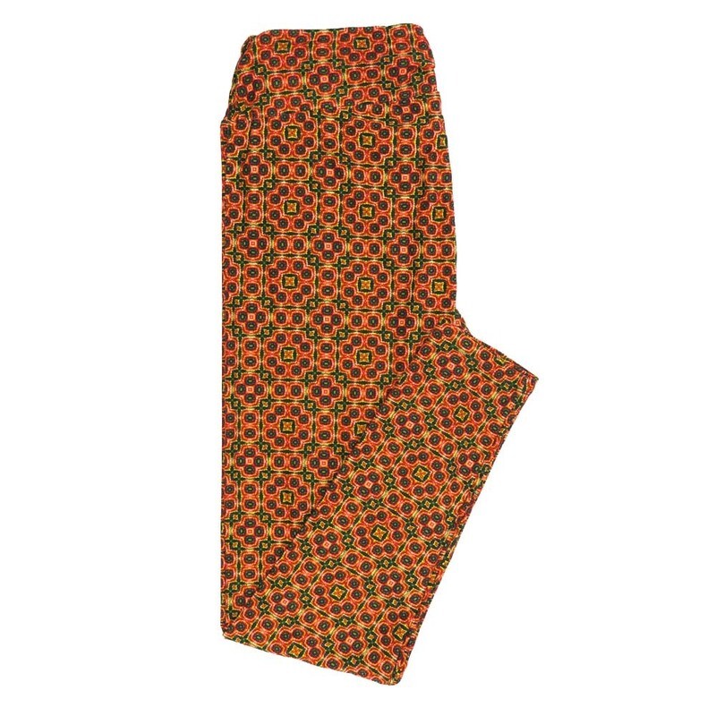 LuLaRoe Tall Curvy TC Mandala Geometric Leggings fits Adult Women sizes 12-18 7078-M
