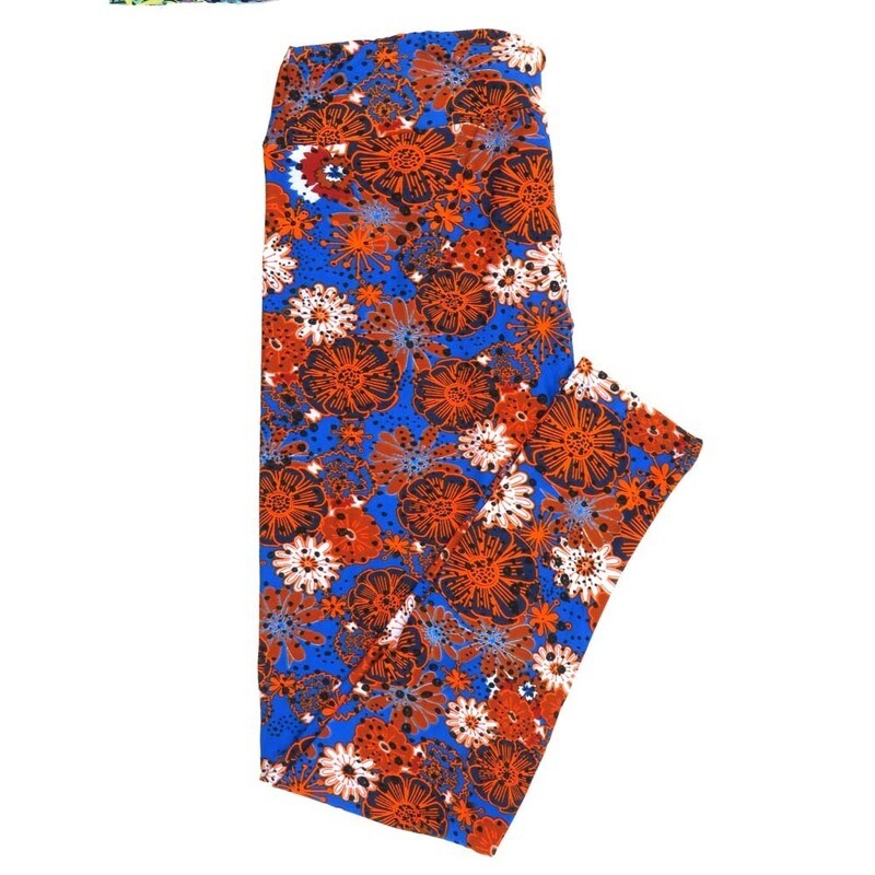 LuLaRoe Tall Curvy TC Floral Polka Dots Leggings fits Adult Women sizes 12-18  7400-K  QQQ