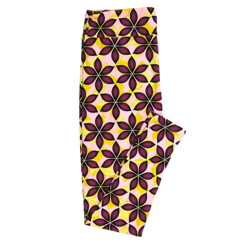 LuLaRoe Tall Curvy TC Floral with Subtle Paisley Leggings fits Adult Women sizes 12-18 7079-M