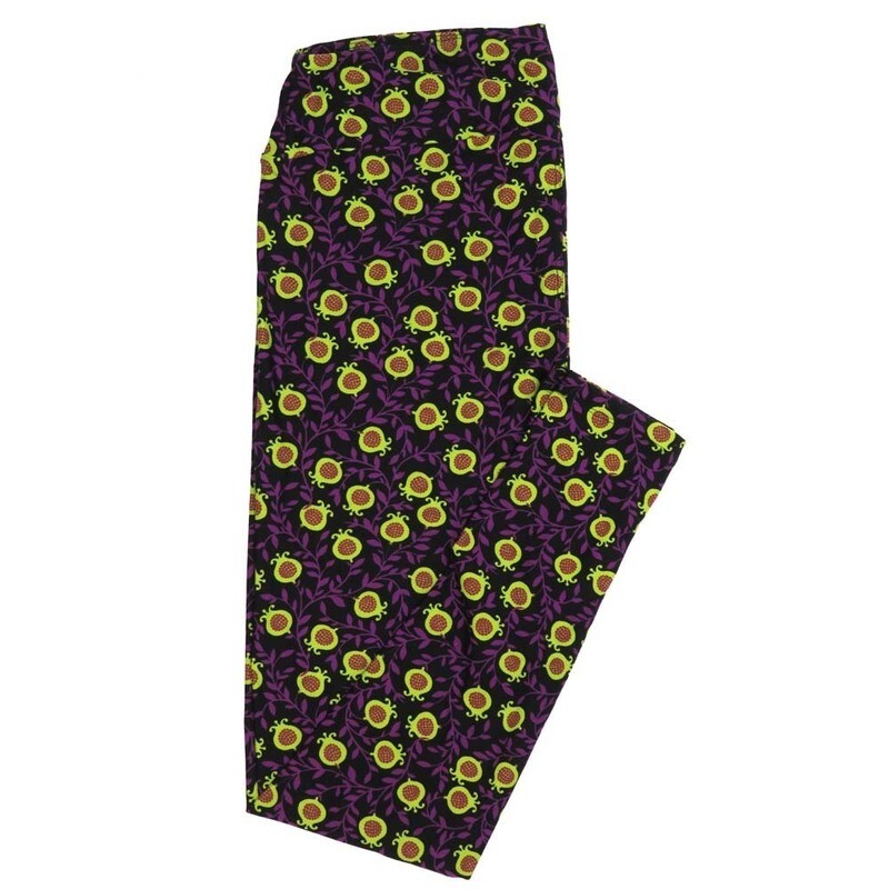 LuLaRoe Tall Curvy TC Poppy Flowers Buttery Soft Leggings fits Adult Women sizes 12-18   TC-7350-S