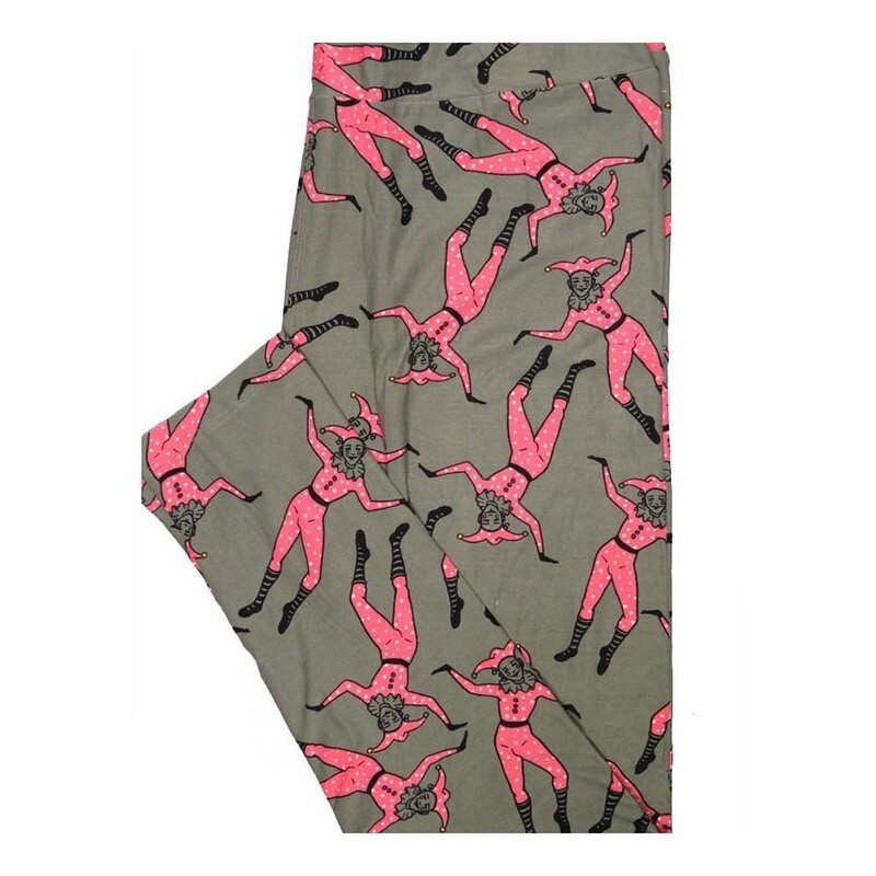 LuLaRoe Tall Curvy TC Court Jesters Polka Dot Buttery Soft Leggings fits Women 12-18