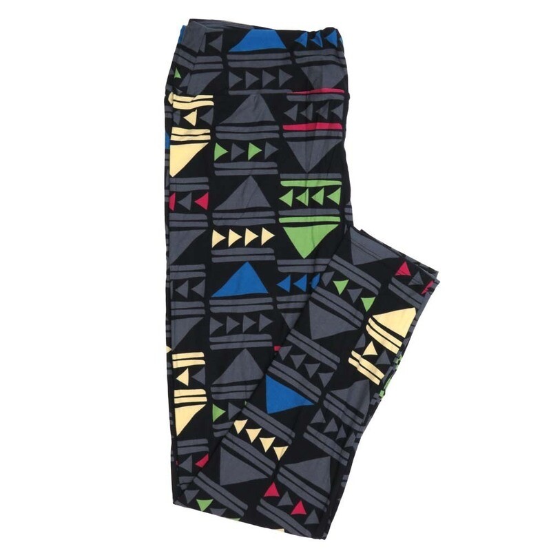 LuLaRoe Tall Curvy TC Play Fast Forward Pause Symbols Buttery Soft Leggings fits Adult Women sizes 12-18   TC-7350-L2