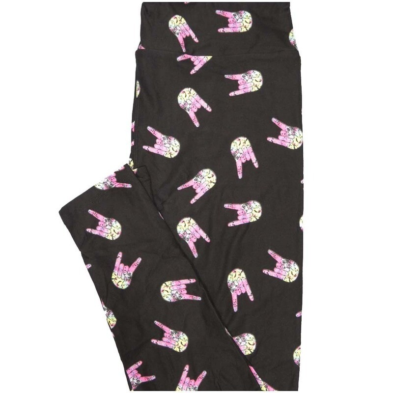LuLaRoe Tall Curvy TC Rock On Hook em Horns