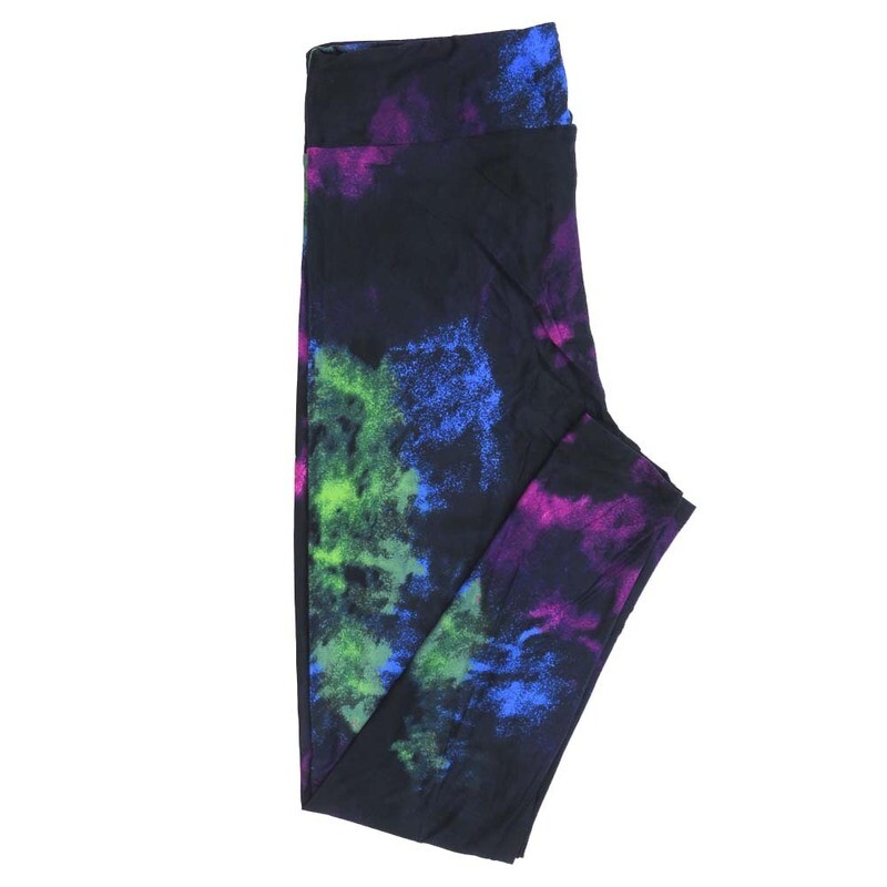 LuLaRoe Tall Curvy TC Spacey Nebula Geometric Leggings fits Adult Women sizes 12-18 7335-F3