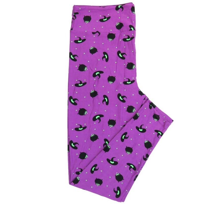 LuLaRoe Tall Curvy (TC) Halloween Witches Hats Cauldrons Polka Dot Magenta Green Black Yellow Buttery Soft Leggings 7085-A12 fits Adult Women sizes 12-18 LuLaRoe Tall Curvy (TC) Halloween Witches Hats Cauldrons Polka Dot Magenta Green Black Yellow Buttery Soft Leggings 7085-A12 fits Adult Women sizes 12-18
