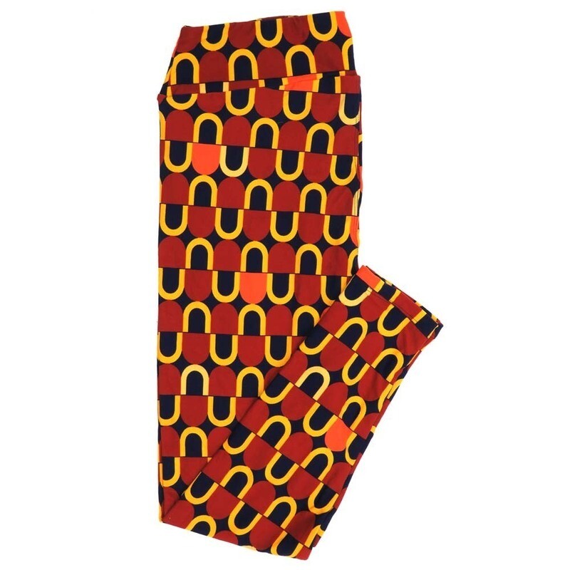 LuLaRoe Tall Curvy TC 70s Trippy Psychedelic Buttery Soft Leggings fits Adult Women sizes 12-18   TC-7352-M