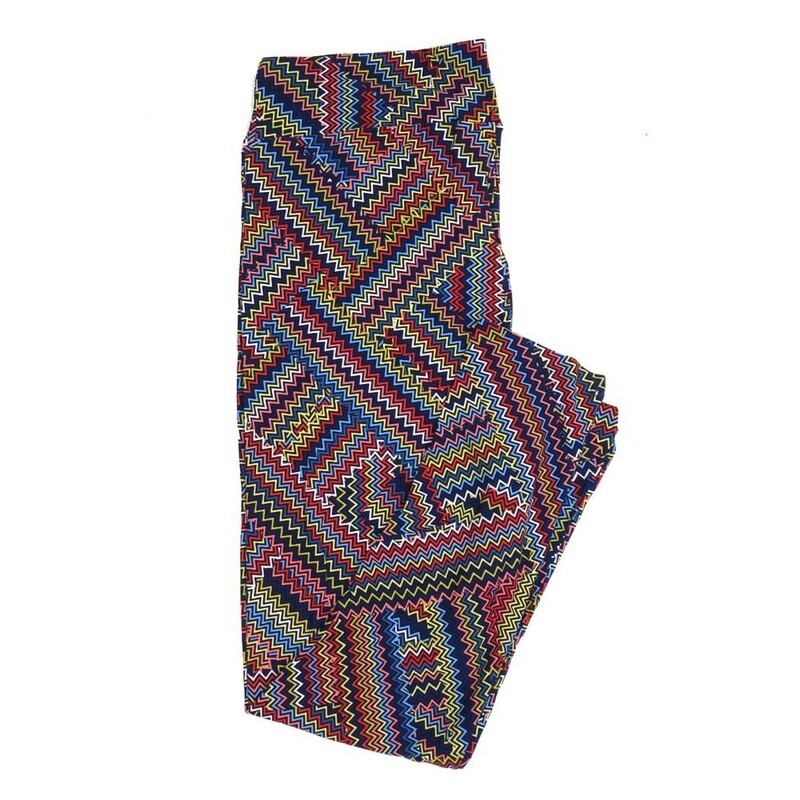 LuLaRoe Tall Curvy TC 70s Trippy Psychedelic Buttery Soft Leggings fits Adult Women sizes 12-18   TC-7234-X4