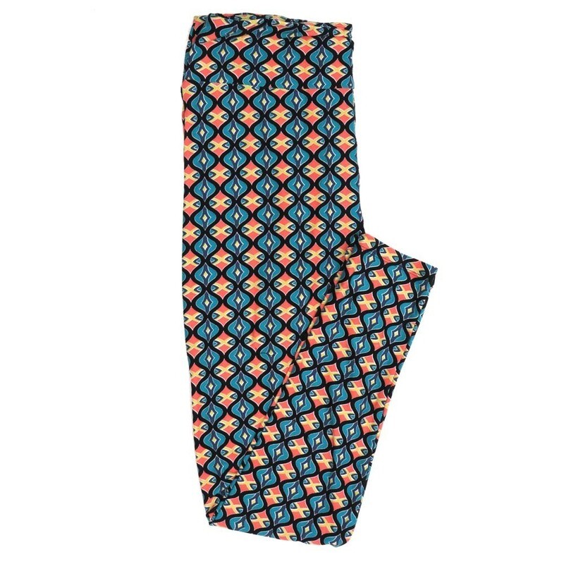 LuLaRoe Tall Curvy TC 70s Trippy Psychedelic Buttery Soft Leggings fits Adult Women sizes 12-18   TC-7352-O