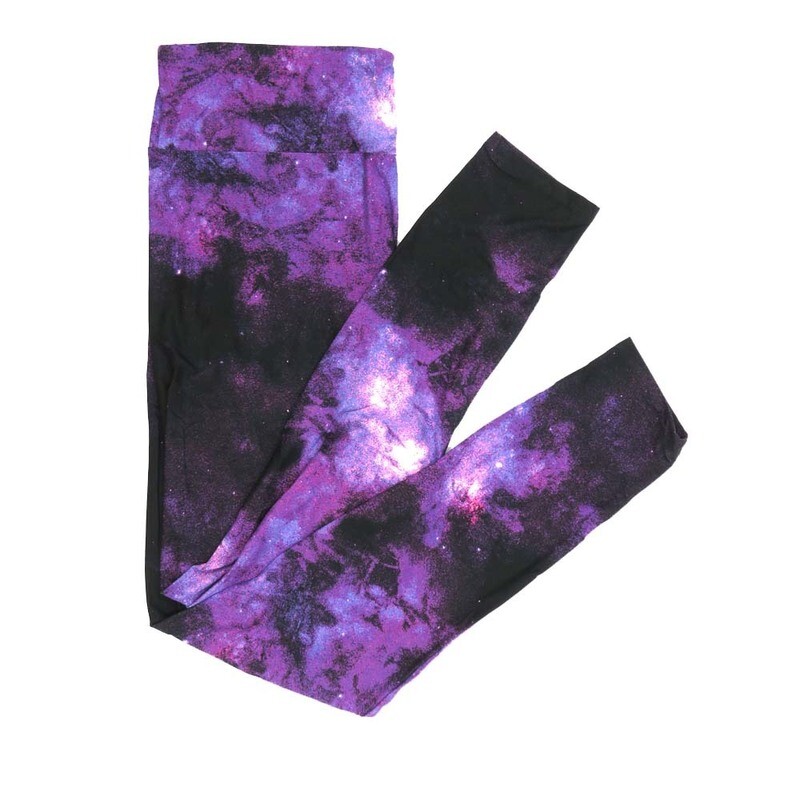 LuLaRoe Tall Curvy TC Mottled Spacey Night Sky Black Blue White Leggings fits Adult Women sizes 12-18 7078-D2