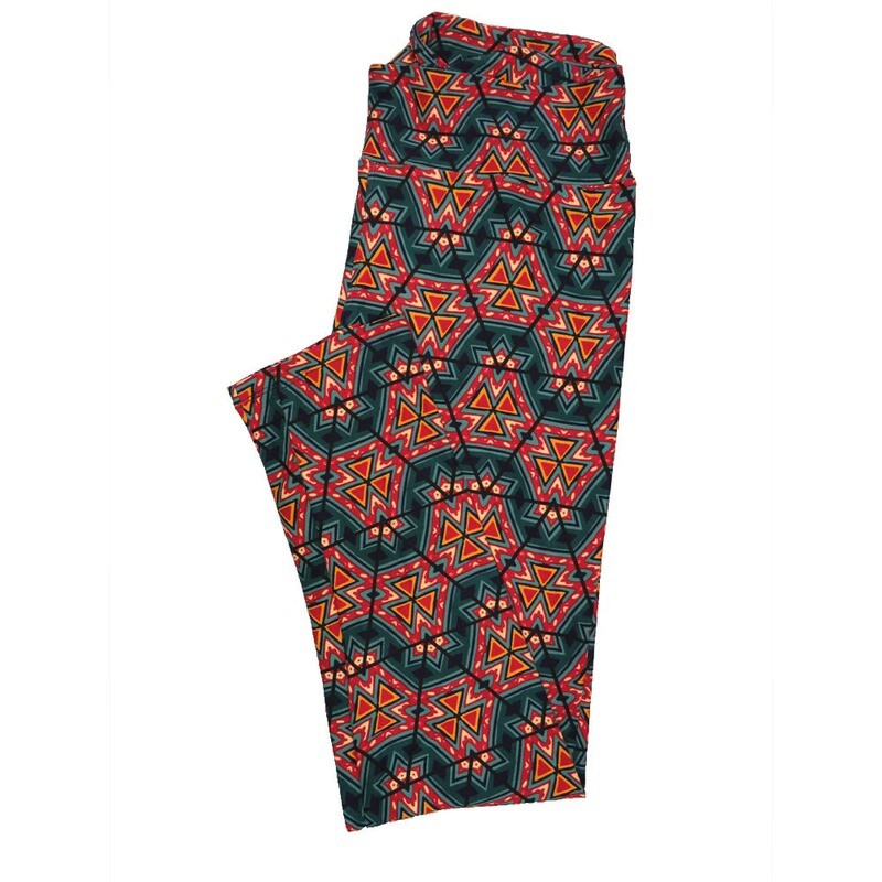 LuLaRoe Tall Curvy TC Buttery Soft Leggings Psychedelic 70s Trippy fits Adult Women sizes 12-18  TC-7007-H