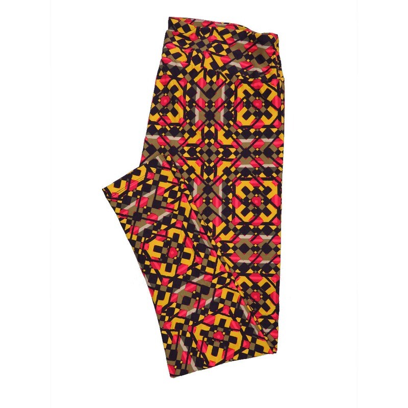 LuLaRoe Tall Curvy TC Buttery Soft Leggings Psychedelic 70s Trippy fits Adult Women sizes 12-18  TC-7007-P4