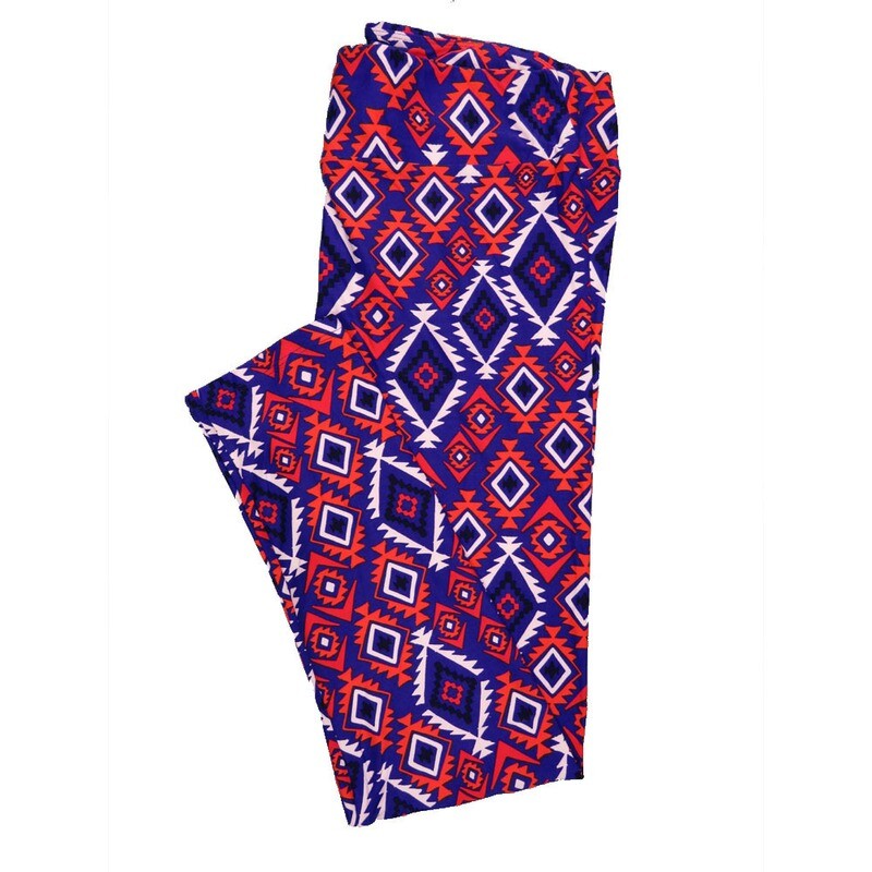 LuLaRoe Tall Curvy TC Buttery Soft Leggings Psychedelic 70s Trippy fits Adult Women sizes 12-18  TC-7009-P2