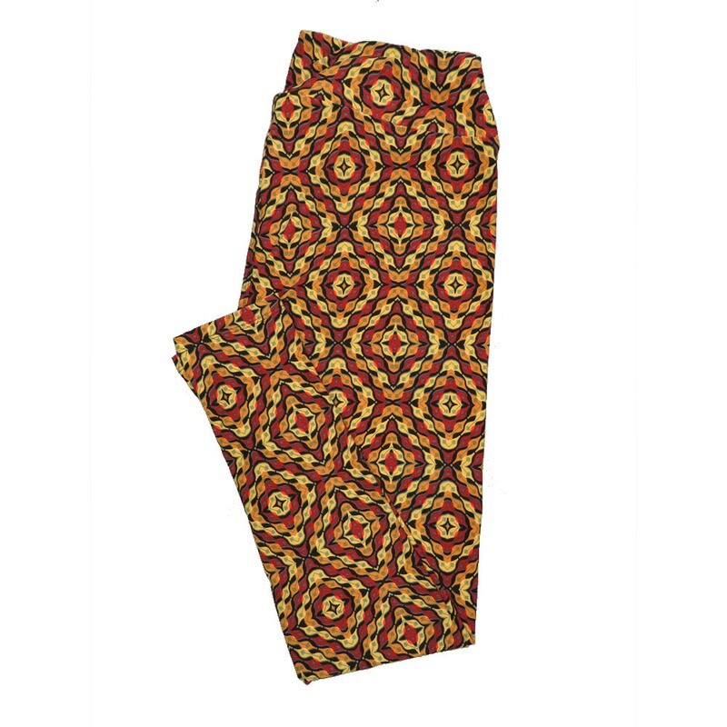 LuLaRoe Tall Curvy TC Buttery Soft Leggings Psychedelic 70s Trippy fits Adult Women sizes 12-18  TC-7009-R2