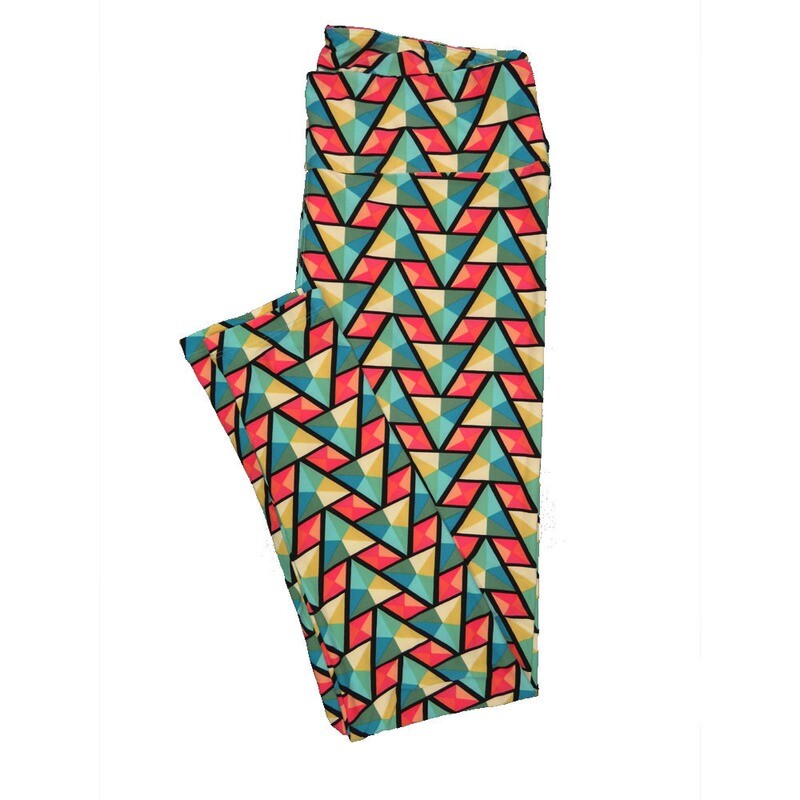 LuLaRoe Tall Curvy TC Buttery Soft Leggings Psychedelic 70s Trippy fits Adult Women sizes 12-18  TC-7010-C