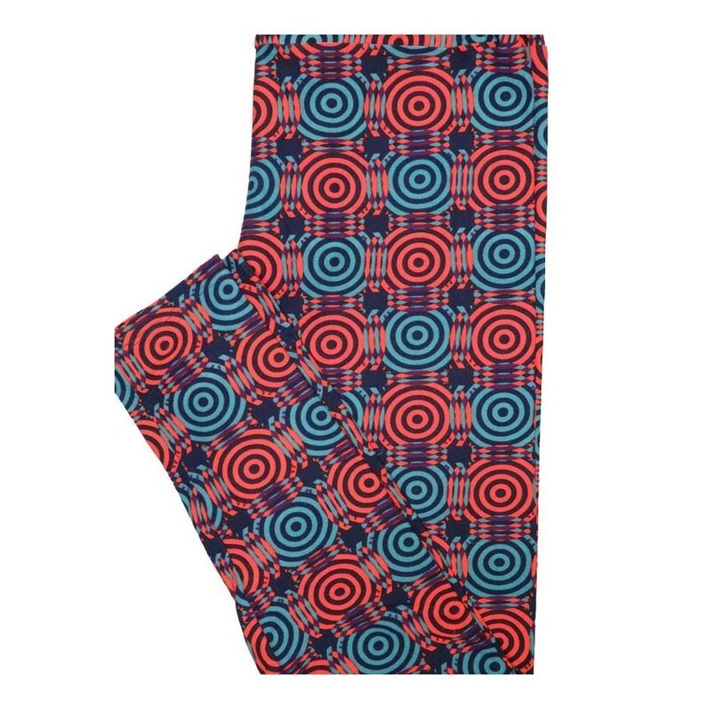 LuLaRoe Tall Curvy TC Trippy 70s Buttery Soft Leggings fits Women 12-18