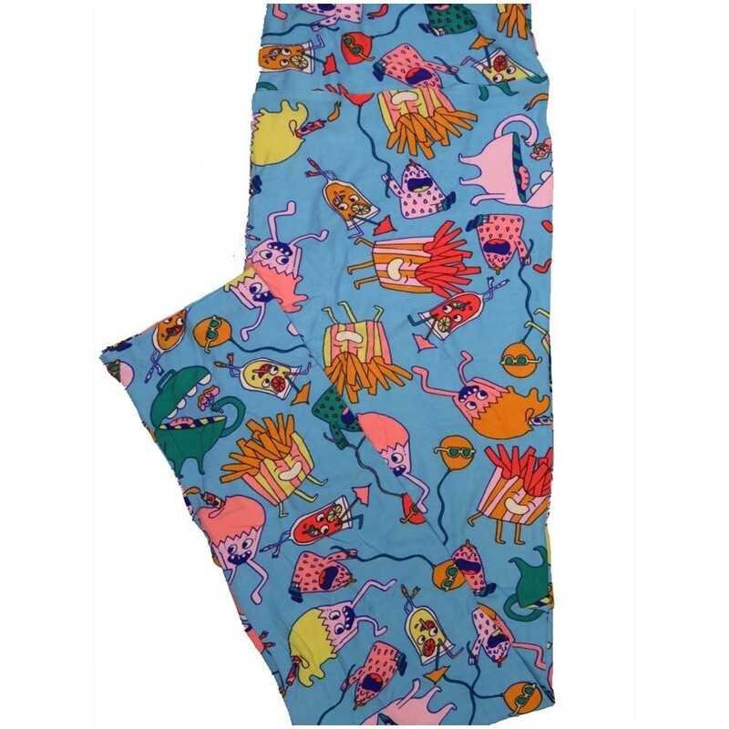 LuLaRoe Tall Curvy TC Summer Fun French Fries Cupcakes Balloons Drinks Blue Green Yellow Coral a Buttery Soft Leggings fits Adult Women sizes 12-18 LuLaRoe Tall Curvy TC Summer Fun French Fries Cupcakes Balloons Drinks Blue Green Yellow Coral a Buttery Soft Leggings fits Adult Women sizes 12-18