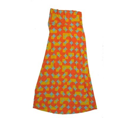 LuLaRoe Maxi c Small S Geometric Circles Polka Dot A-Line Flowy Skirt fits Adult Women sizes 6-8 SMALL-223