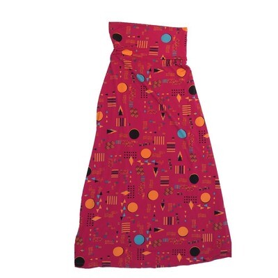 LuLaRoe Maxi c Small S Geometric Stripe Chevrons Polka Dot A-Line Flowy Skirt fits Adult Women sizes 6-8 SMALL-218