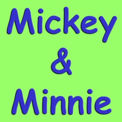 OS Disney Mickey and Minnie Mouse Leggings