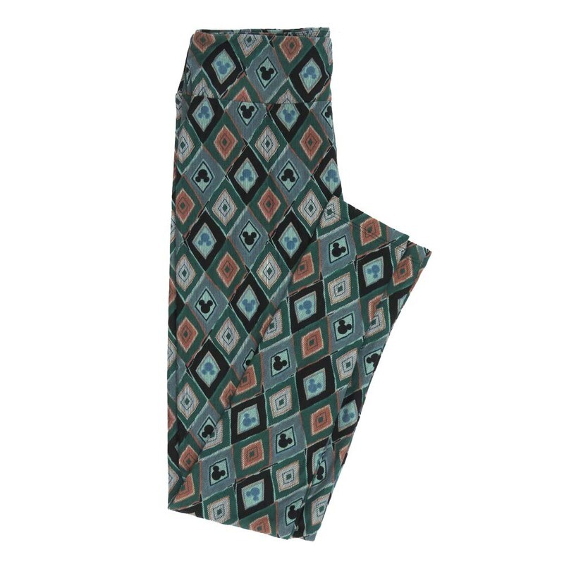 LuLaRoe One Size OS Disney Mickey Mouse Diamond Gods Eye Leggings fits adult sizes 2-10 4508-S