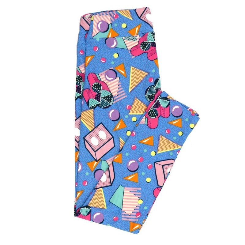 LuLaRoe One Size OS Disney Mickey Mouse Geometric Polka Dot Stripes Triangles Bubbles Leggings fits adult sizes 2-10 4508-Y2