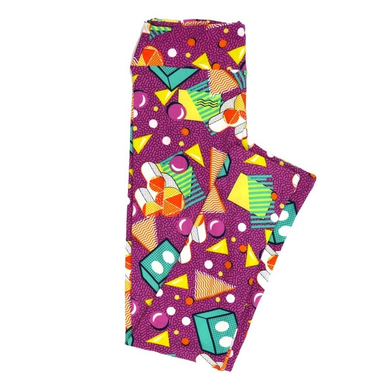 LuLaRoe One Size OS Disney Mickey Mouse Geometric Polka Dot Stripes Triangles Bubbles Leggings fits adult sizes 2-10 4508-X3