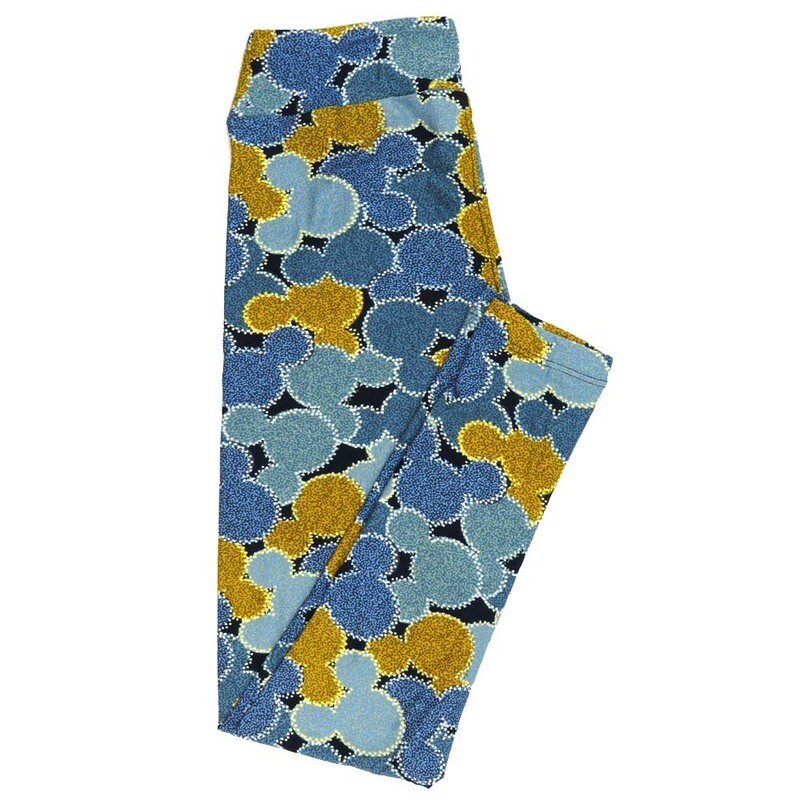 LuLaRoe One Size OS Disney Mickey Mouse Micro Polka Dot Leggings fits adult sizes 2-10 4507-U