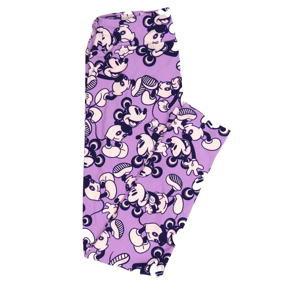 LuLaRoe One Size OS Disney Mickey Mouse Smiling Happy Posing Leggings fits adult sizes 2-10 4506-M