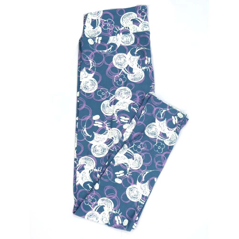 LuLaRoe One Size OS Disney Minnie Mouse Hand Drawn Sketched Leggings fits adult sizes 2-10 4503-S