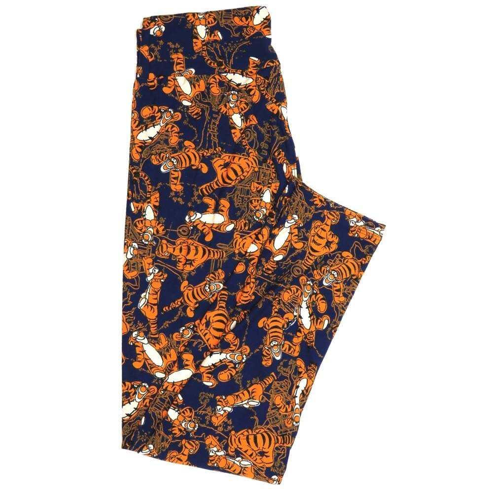 LuLaRoe One Size OS Disney Bouncing Tigger form Winie the Pooh Buttery Soft Womens Leggings fit Adult sizes 2-10 OS-4356-BE