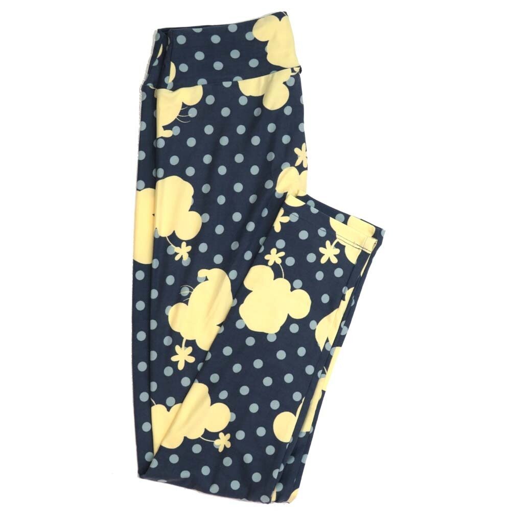 LuLaRoe One Size OS Disney Minnie Mouse Polka dot Shadow Buttery Soft Womens Leggings fit Adult sizes 2-10 OS-4355-AF
