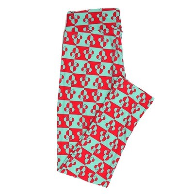 LuLaRoe One Size OS Disney Minnie Mouse Checkerboard Leggings fits adult sizes 2-10 4501-H2