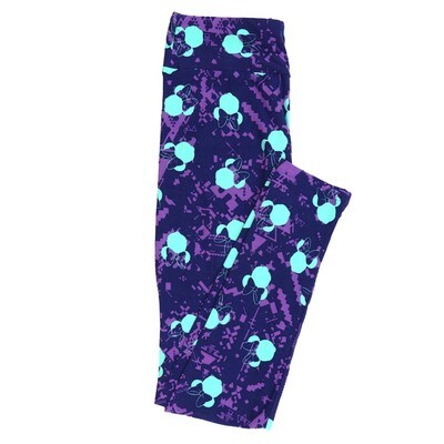 LuLaRoe One Size OS Disney Minnie Mouse Abstract Geometric Leggings fits adult sizes 2-10 4502-H