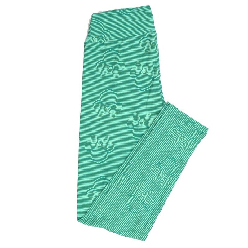 LuLaRoe One Size OS Disney Minnie Mouse Embossed Type Stripe Leggings fits adult sizes 2-10 4503-I