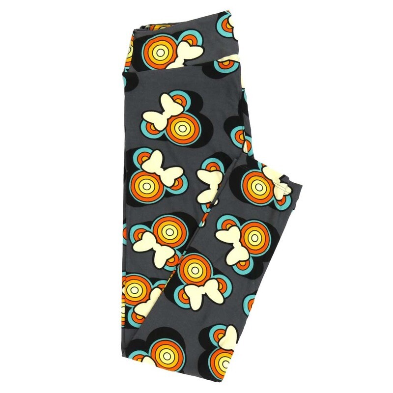 LuLaRoe One Size OS Disney Minnie Mouse Hypnotic Circles Leggings fits adult sizes 2-10 4502-S2