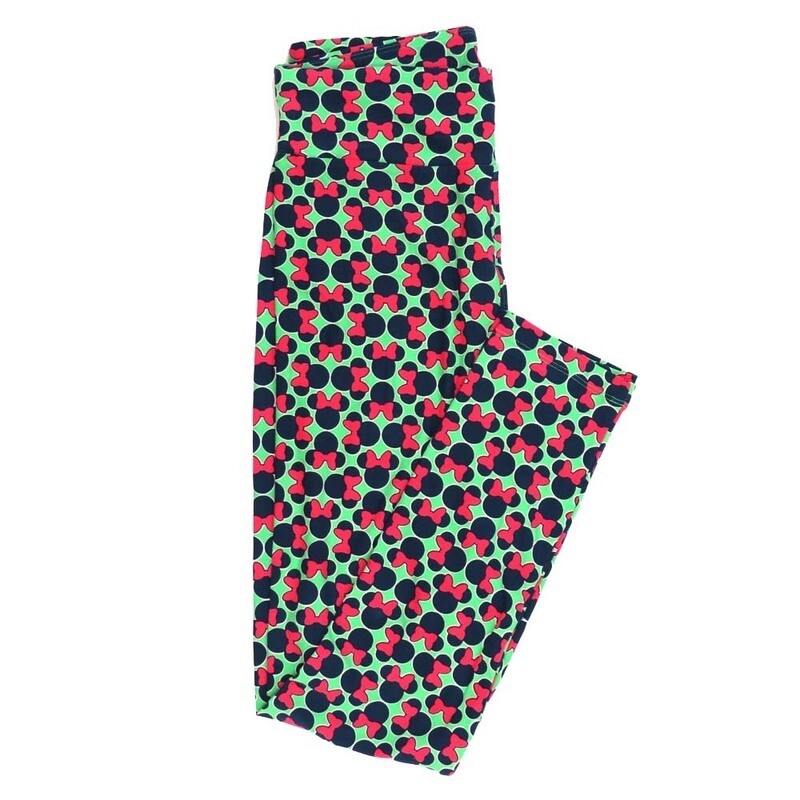 LuLaRoe One Size OS Disney Minnie Mouse Multiples Leggings fits adult sizes 2-10 4502-ZB